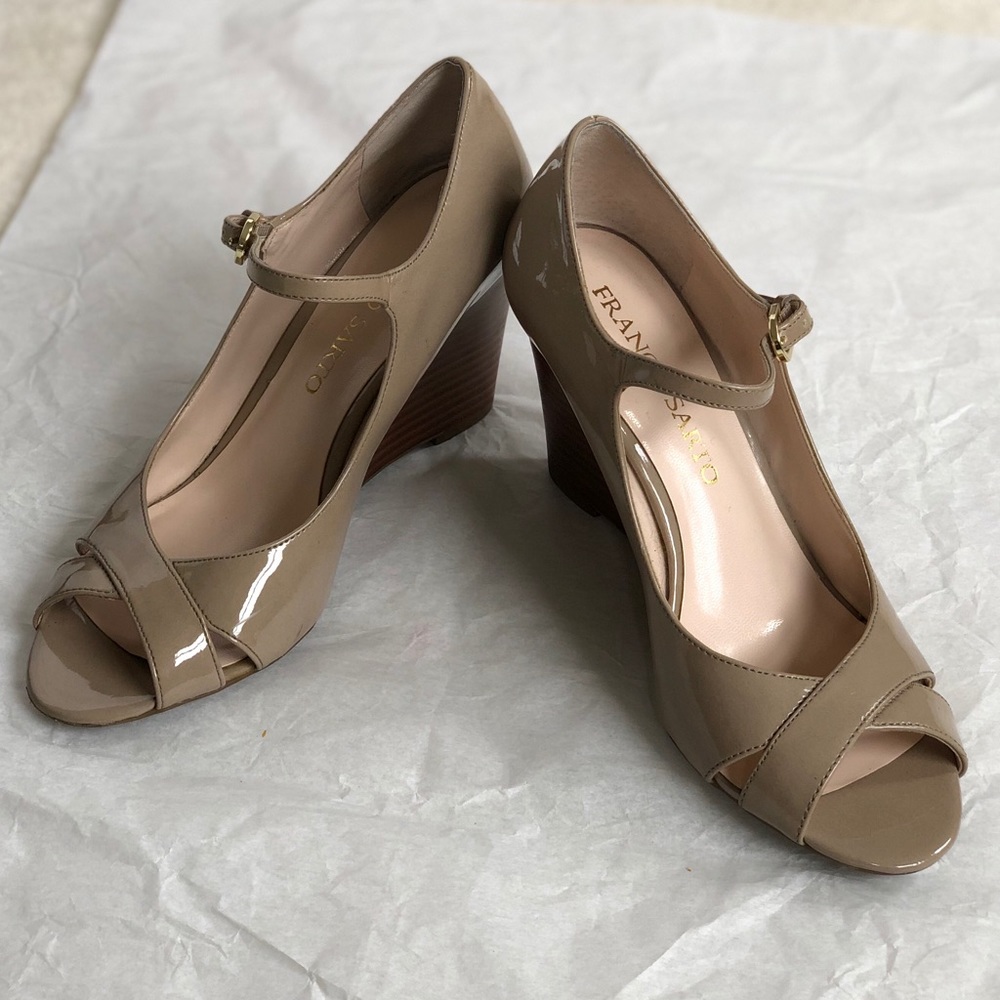 [Pre-loved] Franco Sarto Nude Wedges